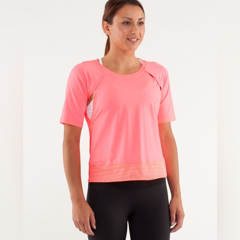 EUC 💎 Lululemon Sun Runner Short Sleeve Flash Light
